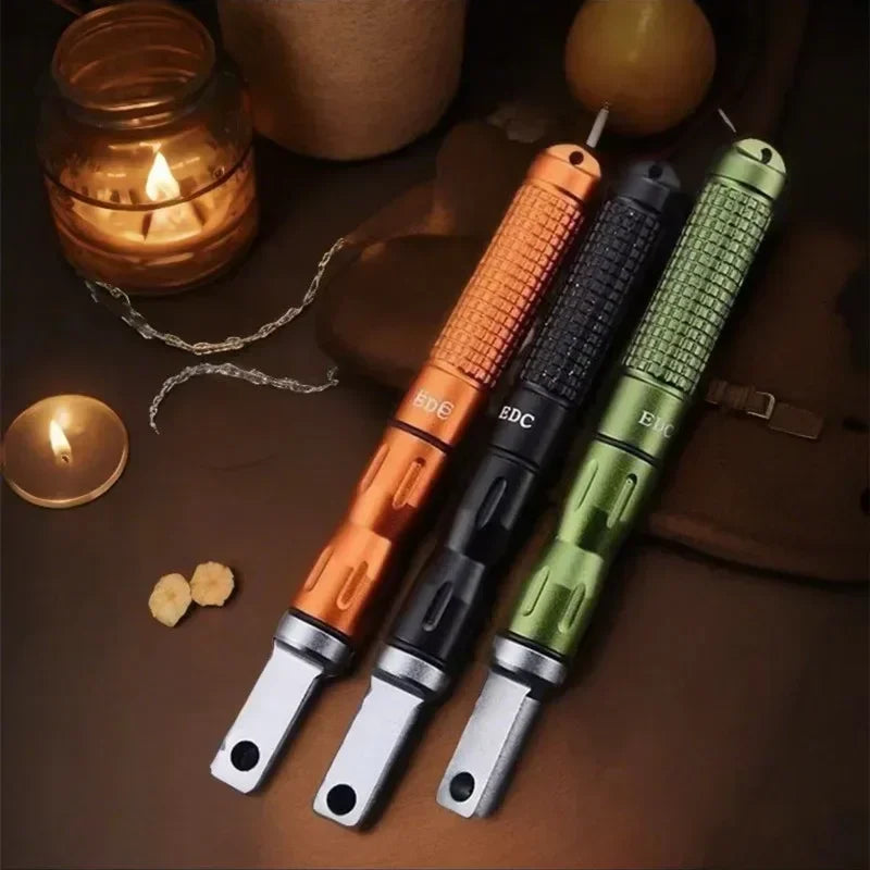 New Outdoor Survival Waterproof Lighter Portable Adventure Camping Cigarette Accessories Men'S Small Gift Tool