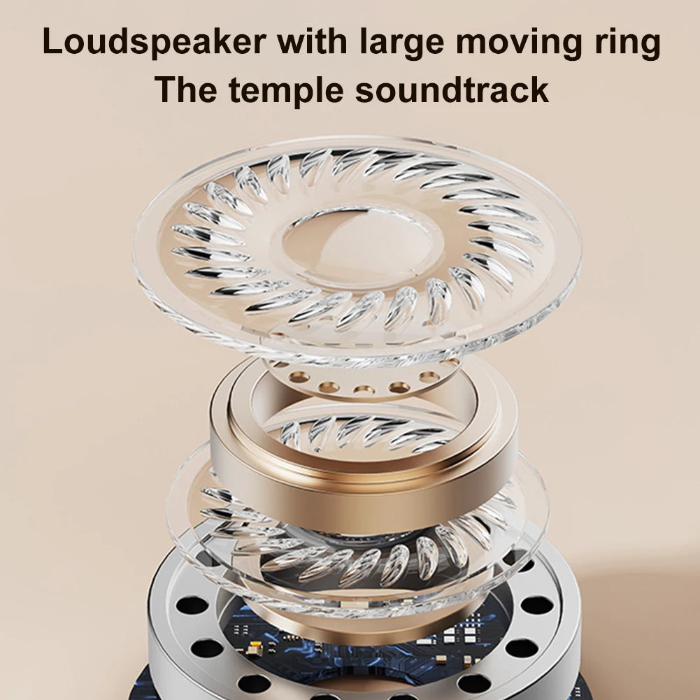 Wireless Earbuds with LED Display Charging Case Earphones BT 5.4 with Mic Headphones for Laptop Pad Phones Sports Workout