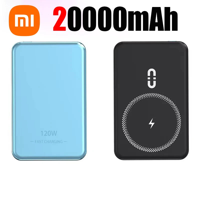 Xiaomi 50000Mah Power Bank Magsafe Mobile Power Wireless Power Bank Wireless Magnetic Charging Suitable for Iphone Samsung
