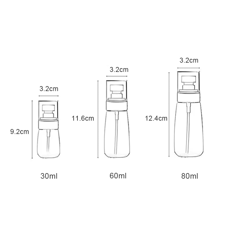 1PCS 30/60/80/100Ml Portable Foam Bottle Empty Pump Clear Bottle Lotion Shampoo Dispenser Hot Koop Refillable Bottles
