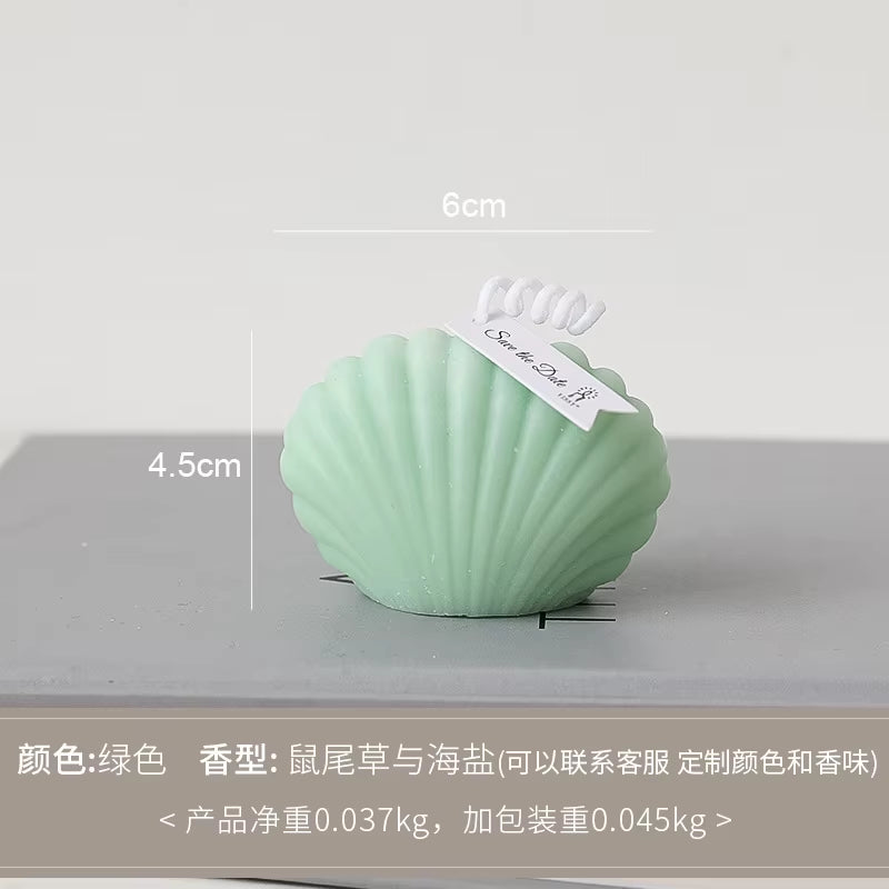 Small Shell Aromatherapy Candles DIY Handmade Wedding Aromatherapy Gifts Photography Props Birthday Candles