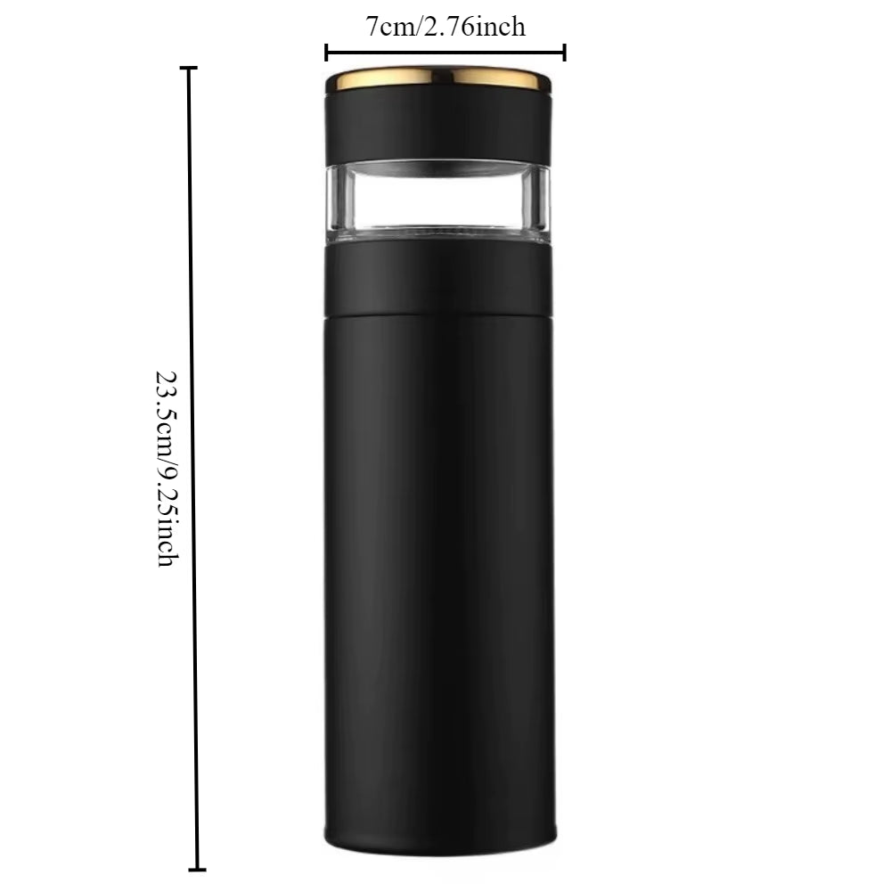 Teapot 316 Intelligent Temperature Measurement Insulated Cup LED Temperature Display Travel Tea Cup Stainless Steel Filter