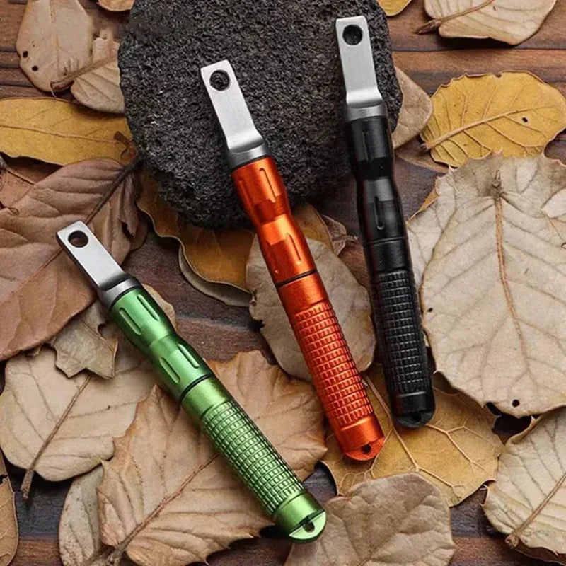 New Outdoor Survival Waterproof Lighter Portable Adventure Camping Cigarette Accessories Men'S Small Gift Tool