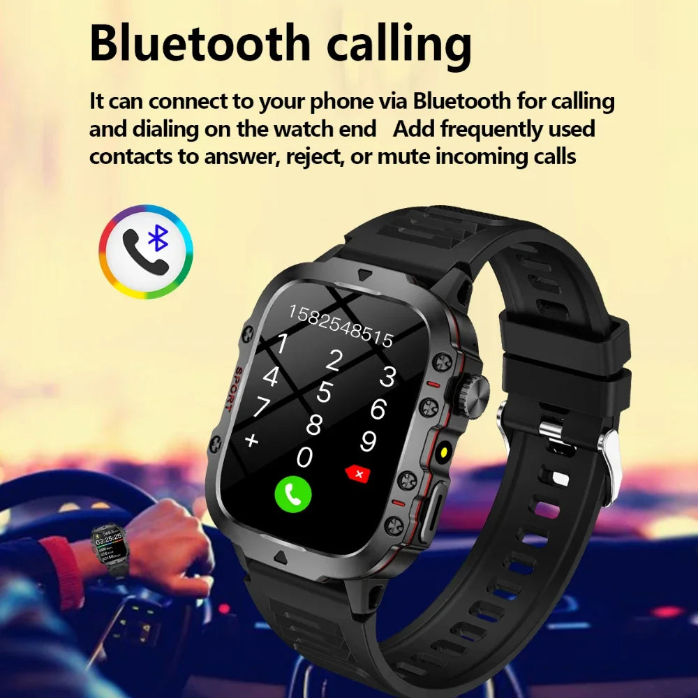 Original Men Smart Watch Bluetooth Call Fitness Clock 5ATM IP68 Swim Waterproof Sports Smartwatch for Women Xiaomi Android 2025
