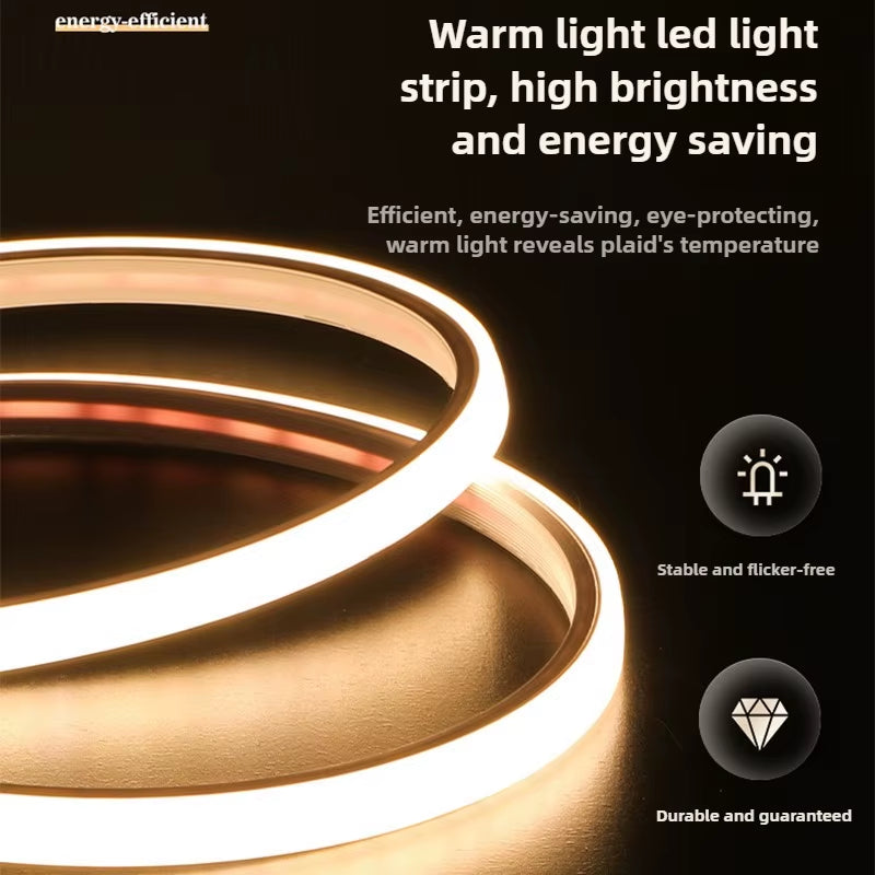 Fashion LED Light Wall Clock Luminous Clock Living Room Decorative Wall Clock Stylish Silent Hole-Free Wall Clock Quartz Clock