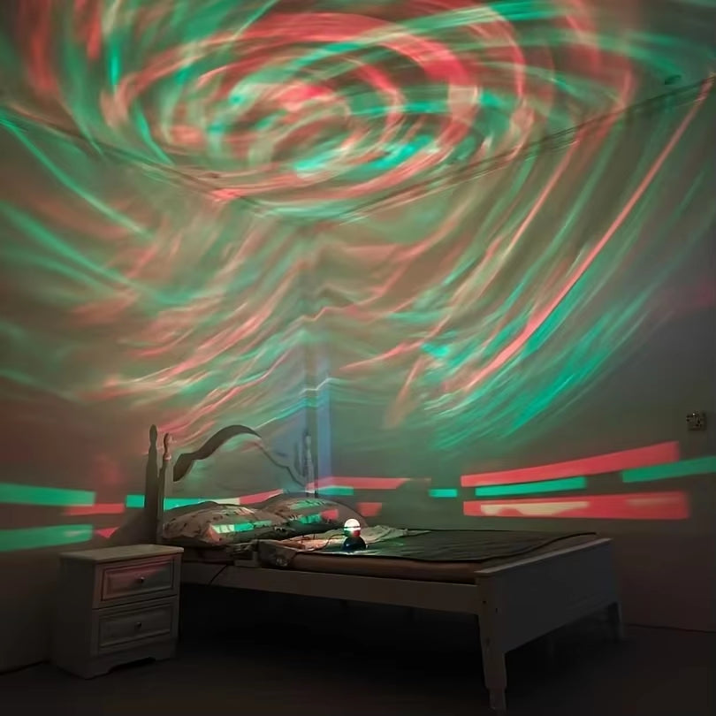 Aurora Starry Sky Projector with Remote LED Star Projector, Galaxy Star Projector with 7 Lighting Effects, Festival Party