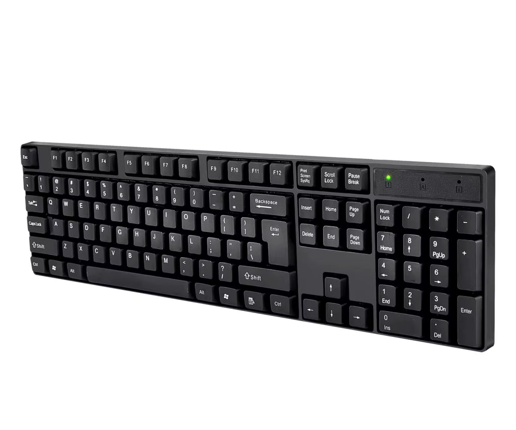 2.4G Wireless Keyboard and Mouse Combo Computer Keyboard with Mouse Plug and Play Keyboard Mouse for Laptop Business Office