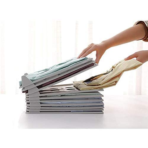 Foldable Shirt & Clothes Organizer Tray for Wardrobe – Grey (Pack of 5 / 10 / 20 / 30)