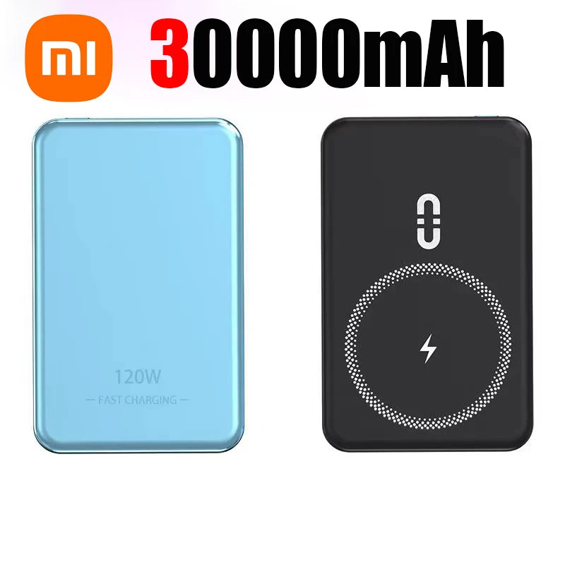 Xiaomi 50000Mah Power Bank Magsafe Mobile Power Wireless Power Bank Wireless Magnetic Charging Suitable for Iphone Samsung
