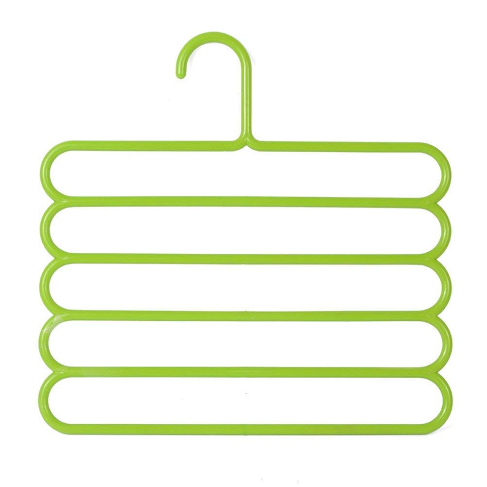 Plastic 5-Layer Space Saving Hanger – Wardrobe Organizer  (Set of 6 | 12 | 18)