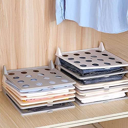 Foldable Shirt & Clothes Organizer Tray for Wardrobe – Grey (Pack of 5 / 10 / 20 / 30)