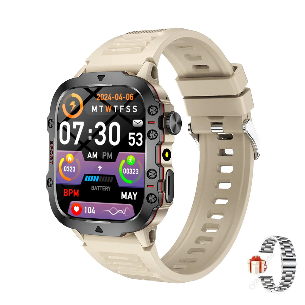 Original Men Smart Watch Bluetooth Call Fitness Clock 5ATM IP68 Swim Waterproof Sports Smartwatch for Women Xiaomi Android 2025