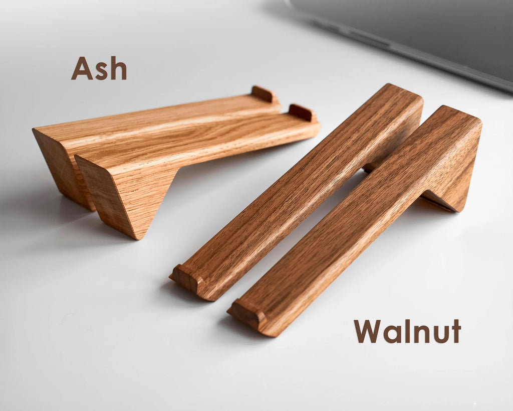 Wooden Laptop Riser for Desk, Wood Laptop Stand, Macbook Stand, Laptop Holder Desk, Macbook Riser