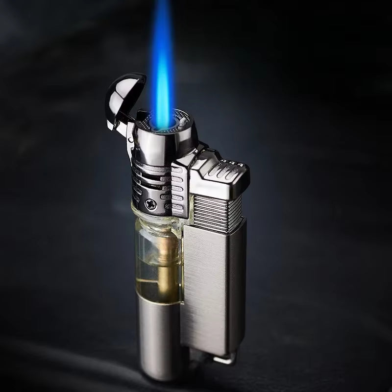 Direct Flame Jet Lighter Butane Gas Windproof Cigarette Lighter Metal Torch Cigar Lighters Smoking Accessories Men Unusual Gift