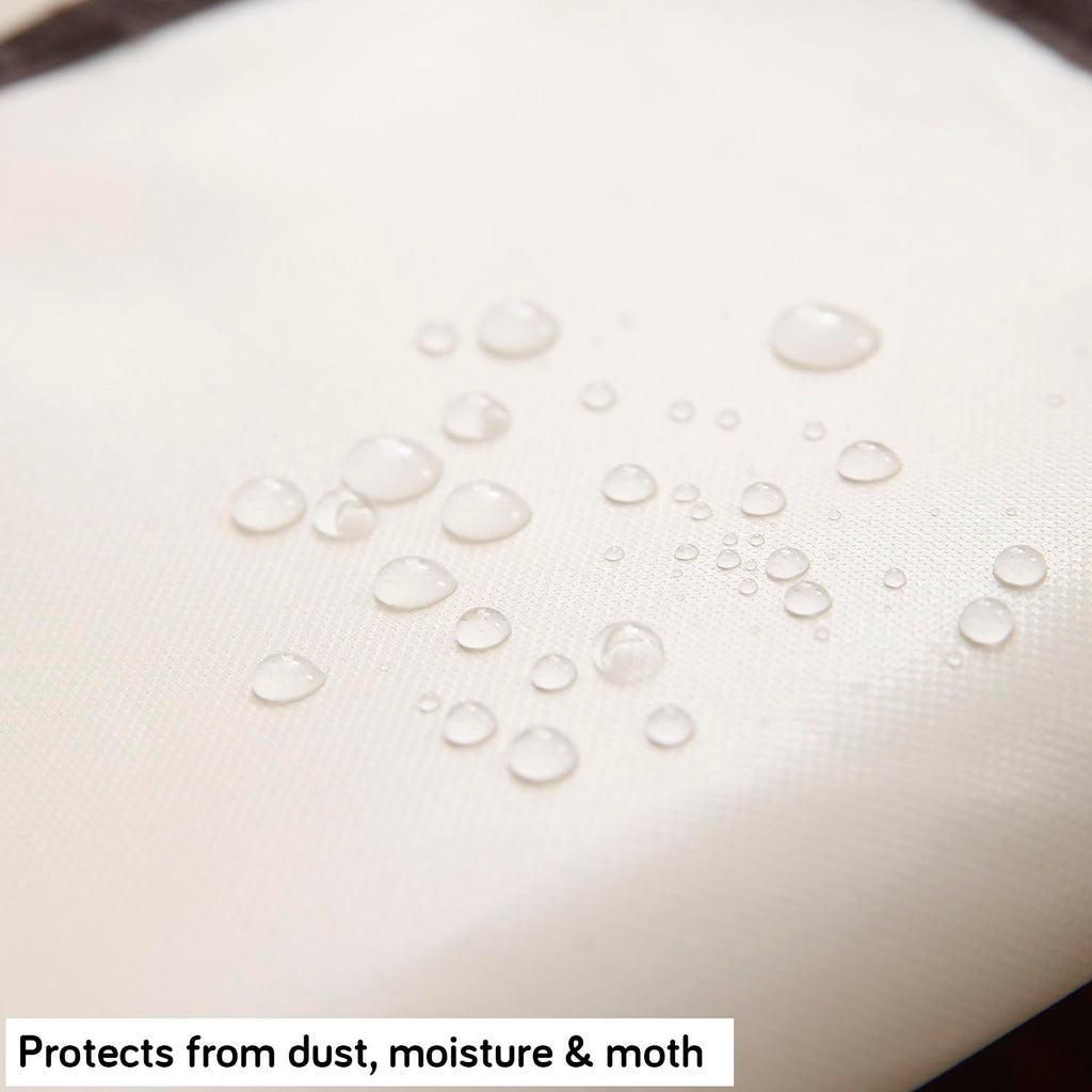 Foldable Living Storage Box for Clothes & Sarees | Oxford Fabric Wardrobe Organizer with Metal Frame & Zipper | 24L / 66L