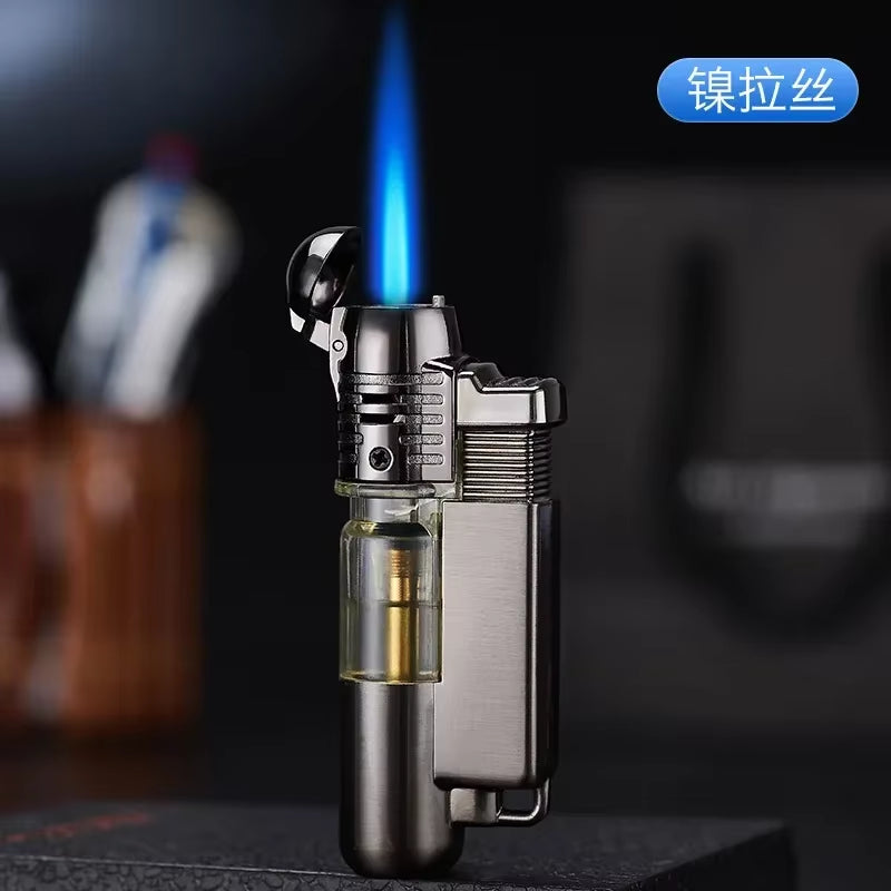 Direct Flame Jet Lighter Butane Gas Windproof Cigarette Lighter Metal Torch Cigar Lighters Smoking Accessories Men Unusual Gift
