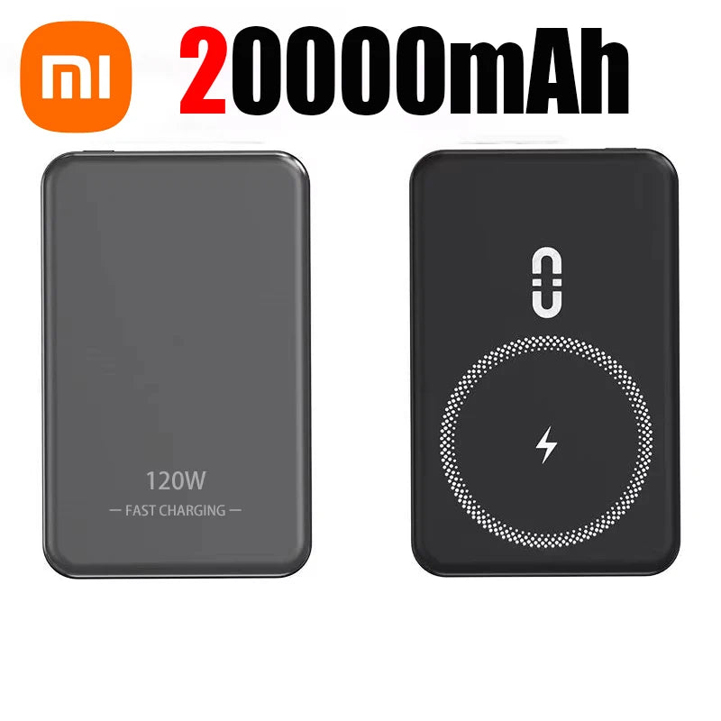 Xiaomi 50000Mah Power Bank Magsafe Mobile Power Wireless Power Bank Wireless Magnetic Charging Suitable for Iphone Samsung