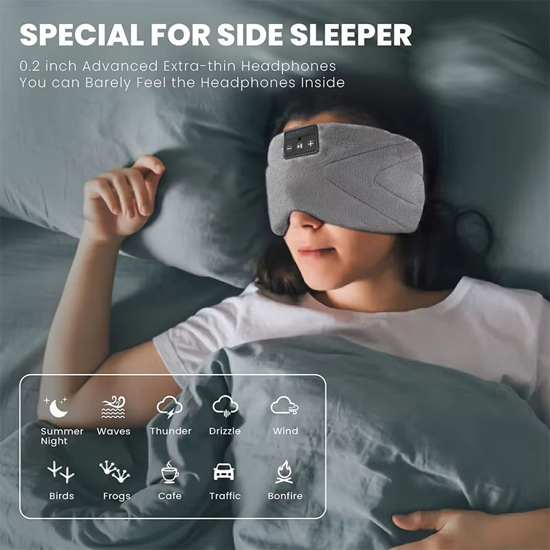 5.2 Bluetooth Headset Sleep Mask 24 White Noise Shading Light Ice Feeling Ultra-Thin Lining Sleep Mask Noise Reduction