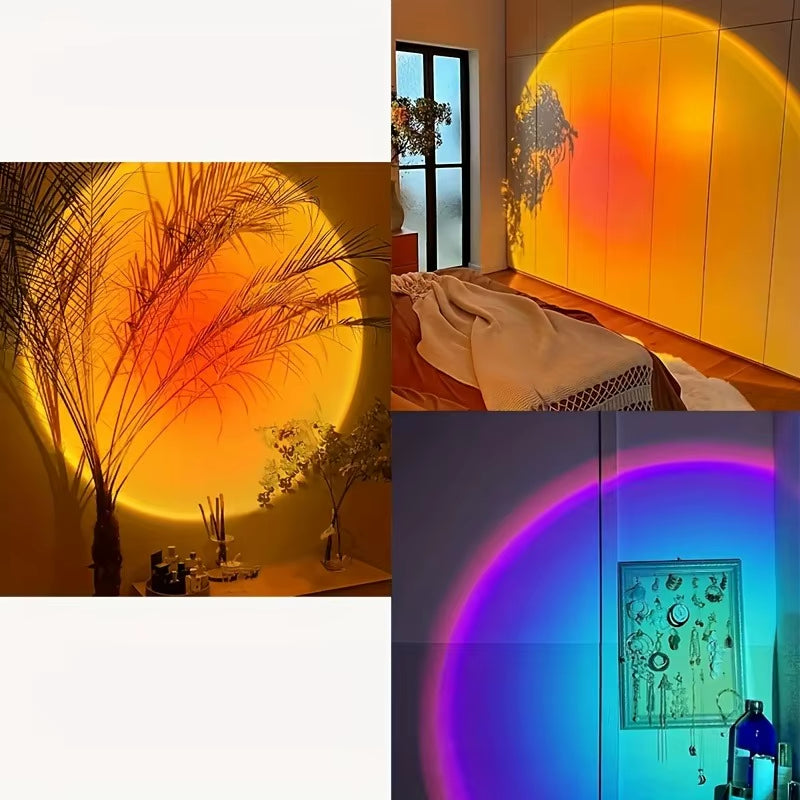 Sunset Light Projection LED Light with Remote Control, 16 Colors Night Light, RGB Lighted Sunrise Lights
