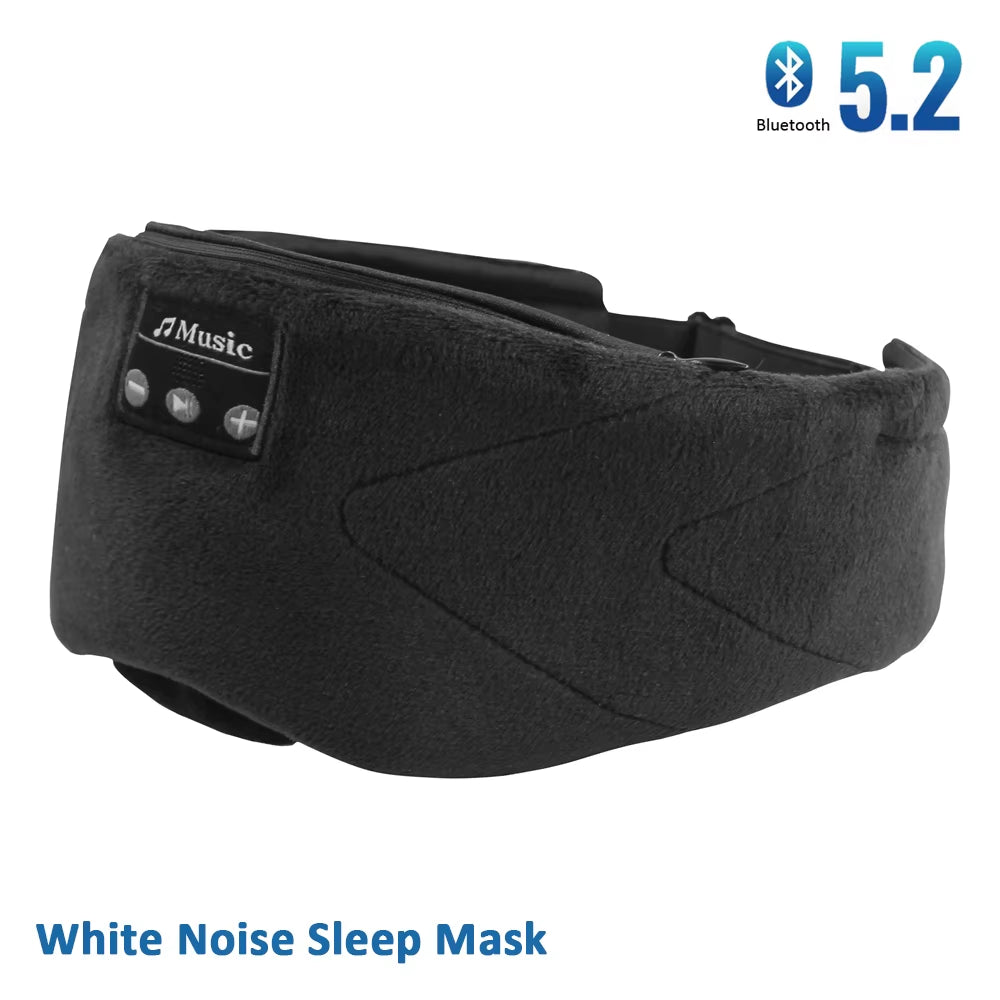 5.2 Bluetooth Headset Sleep Mask 24 White Noise Shading Light Ice Feeling Ultra-Thin Lining Sleep Mask Noise Reduction