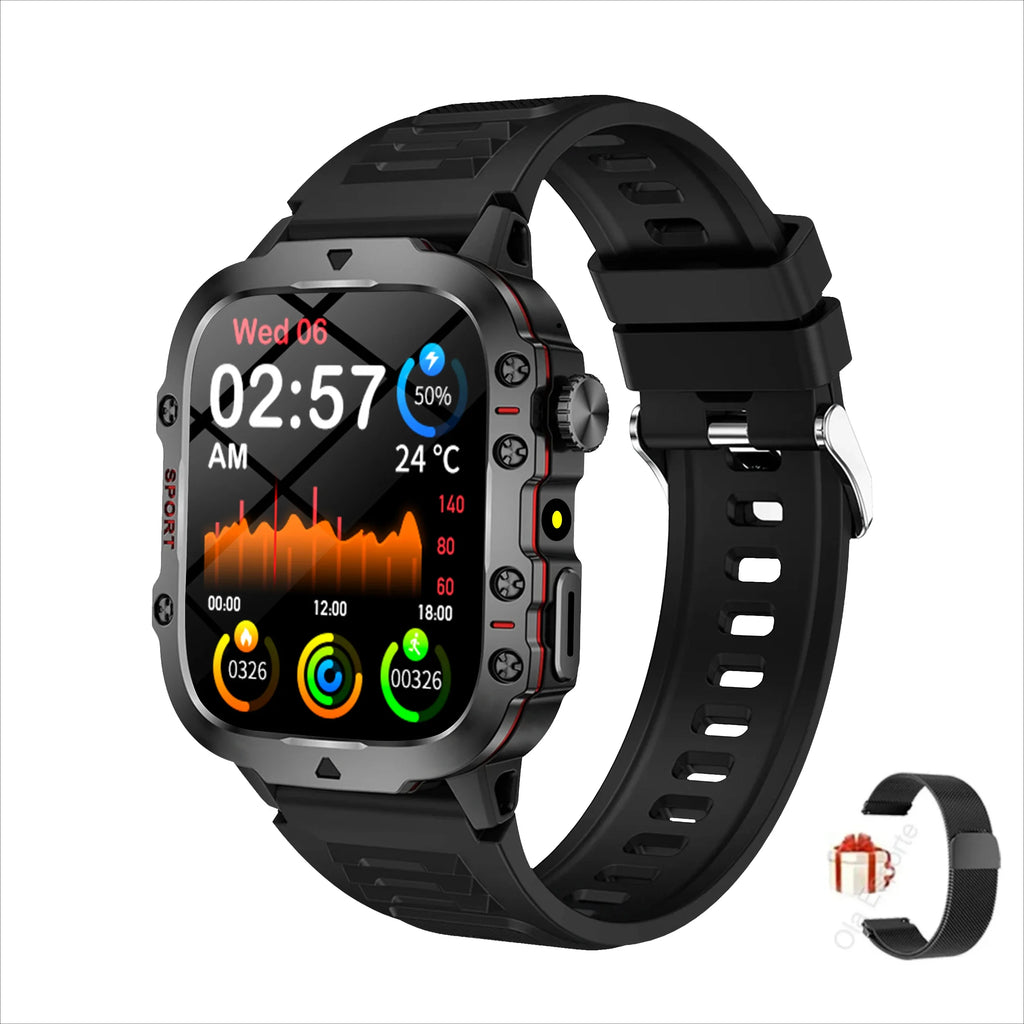 Original Men Smart Watch Bluetooth Call Fitness Clock 5ATM IP68 Swim Waterproof Sports Smartwatch for Women Xiaomi Android 2025