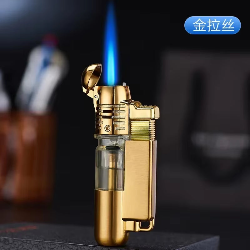 Direct Flame Jet Lighter Butane Gas Windproof Cigarette Lighter Metal Torch Cigar Lighters Smoking Accessories Men Unusual Gift