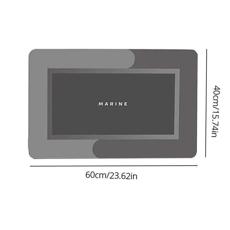 1Pc 40*60Cm Super Absorbent Floor Mat for Bathroom Non Slip, Fast Drying Soft, Carpet Shower Tub Outdoor Doormat