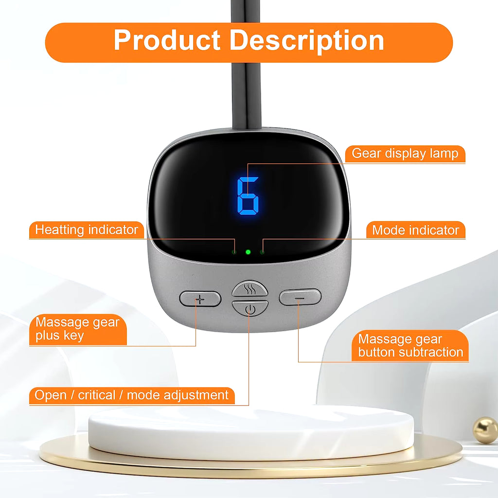 Micro-Current Cervical Spine Massager Electric Neck Massager Smart TENS+EMS Portable Hot Compress Shoulder and Neck Massager