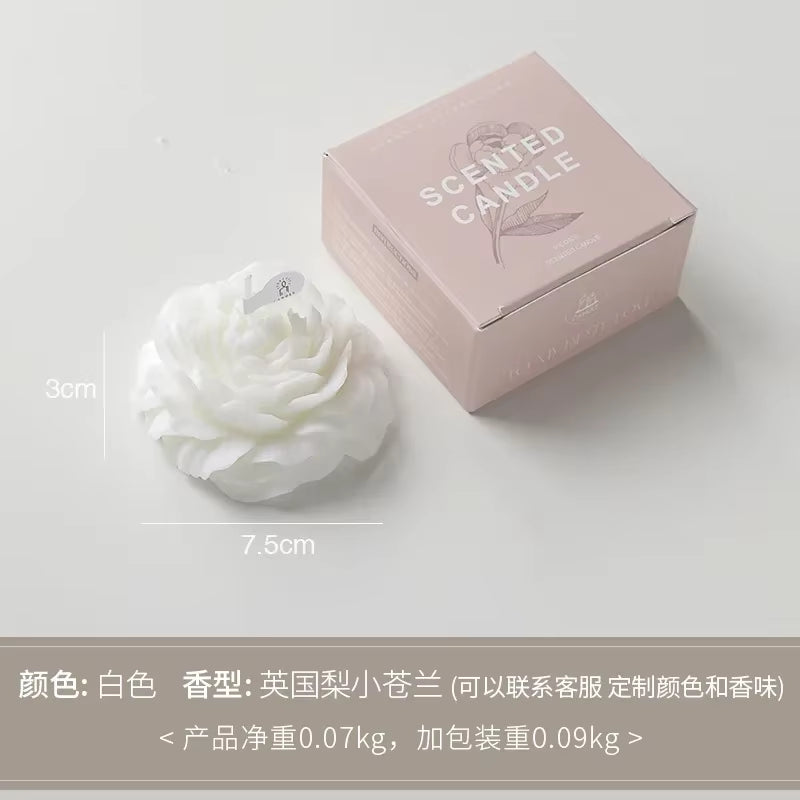 Peony Fragrant Teacher'S Day Gift Candle Fragrance Shape Small Candle