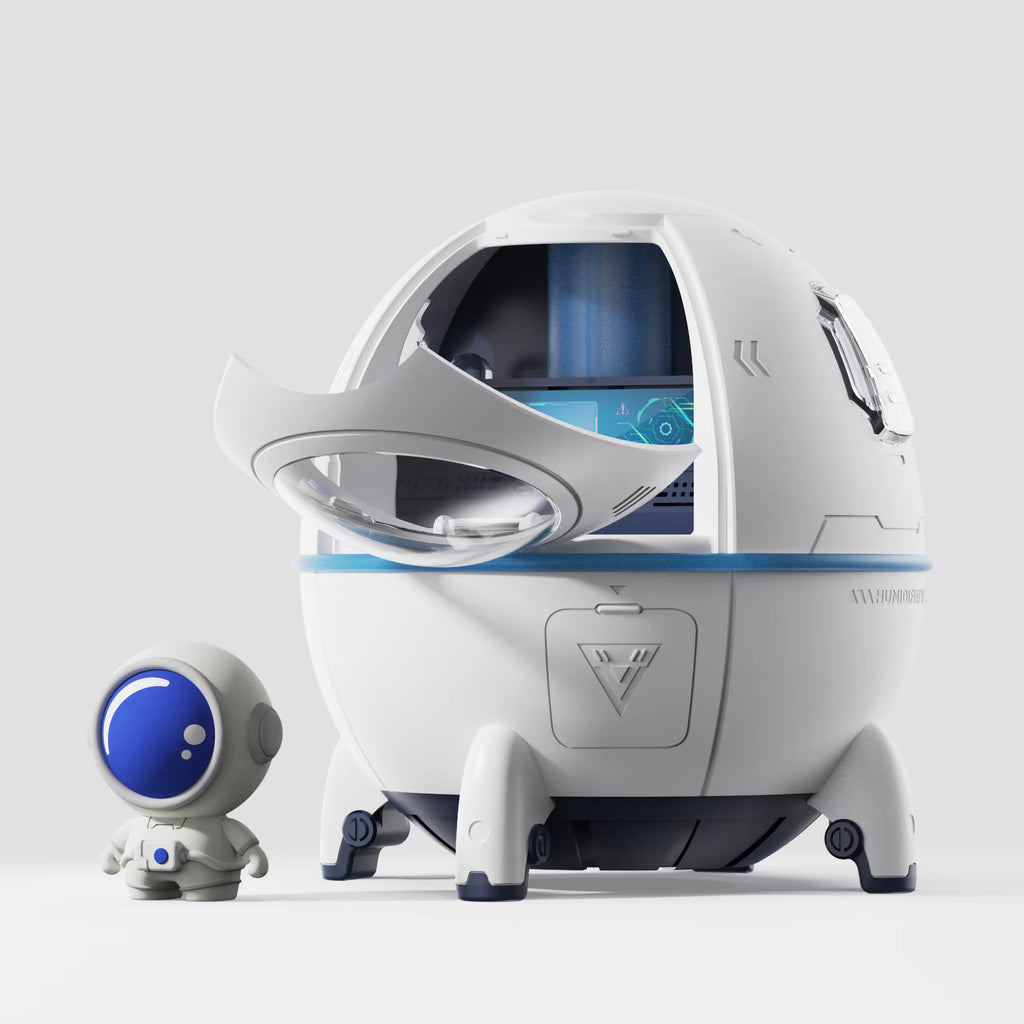 Portable Astronaut Humidifier with LED Light and Aroma Diffuser - USB Powered for Clean and Hydrated Air Cute Aesthetic Stuff