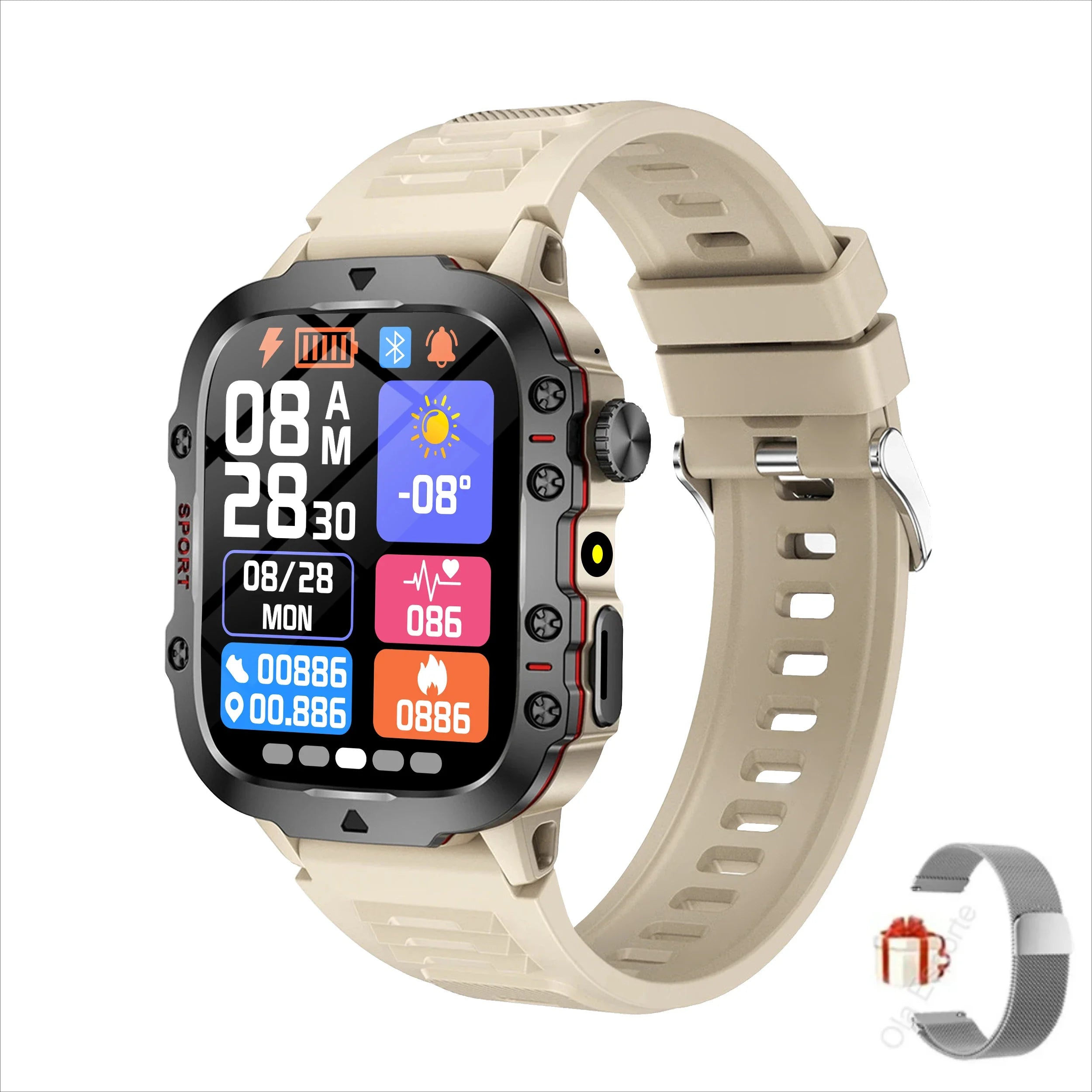 Original Men Smart Watch Bluetooth Call Fitness Clock 5ATM IP68 Swim Waterproof Sports Smartwatch for Women Xiaomi Android 2025